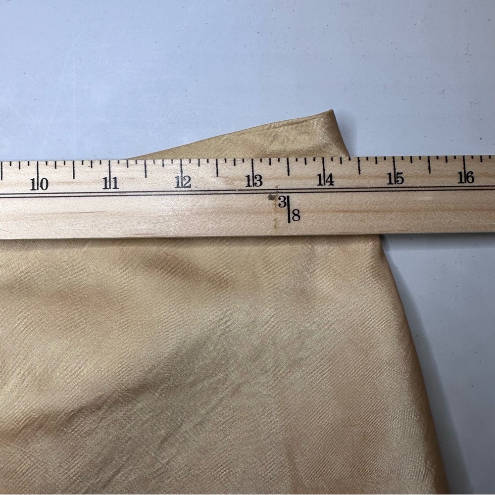 Vintage Formal Skirt Sz 6 Gold Taffeta Long Maxi Train Back Evening Special Occ. - Picture 10 of 12